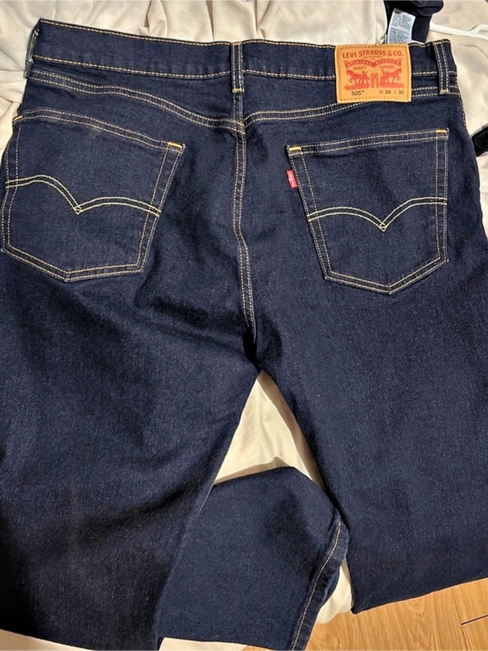Levi's 505 Bootcut Jeans in Blue Waist 36